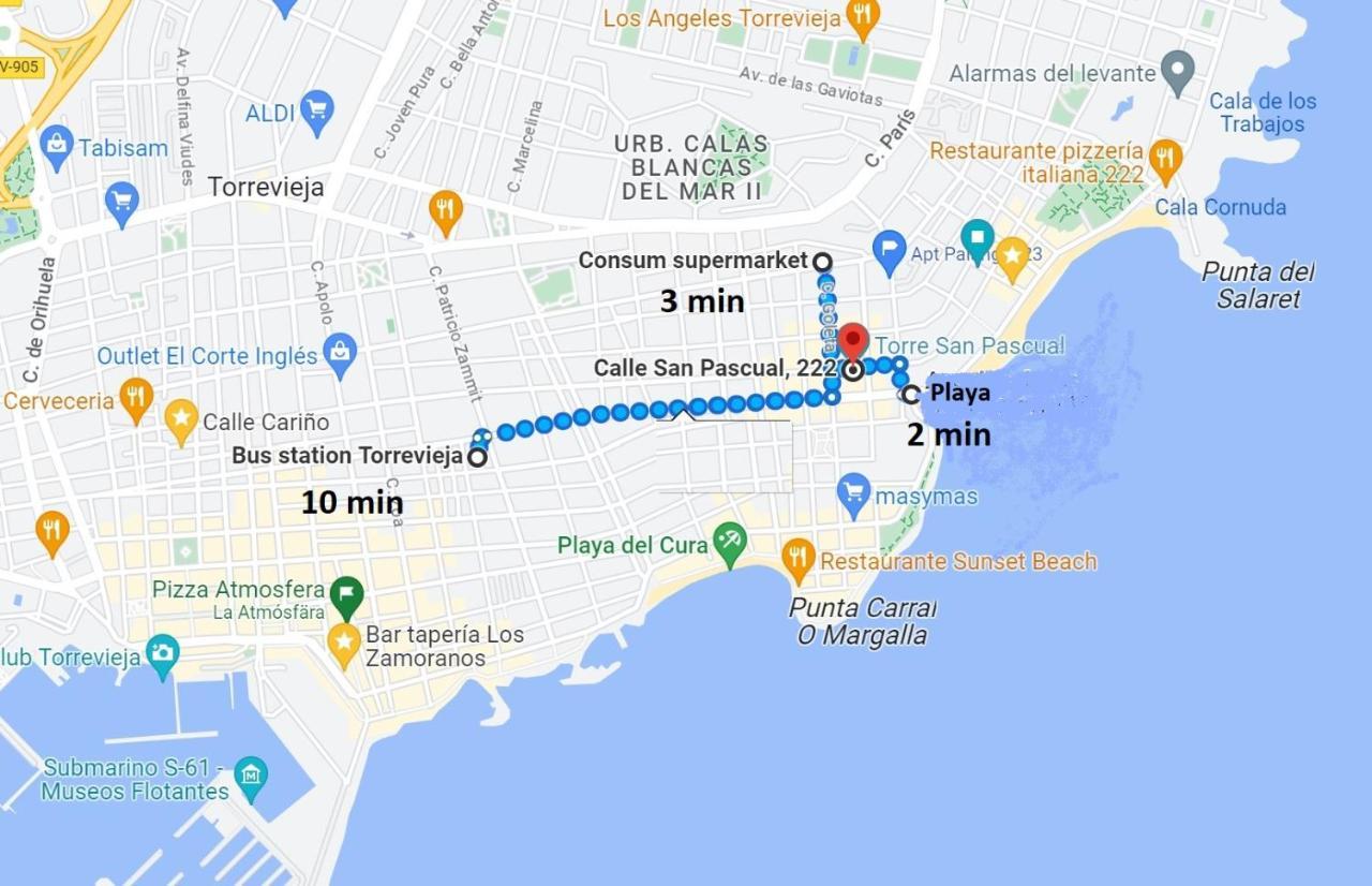 222 San Pascual, Playa Del Cura, Torrevieja Lejlighed Eksteriør billede
